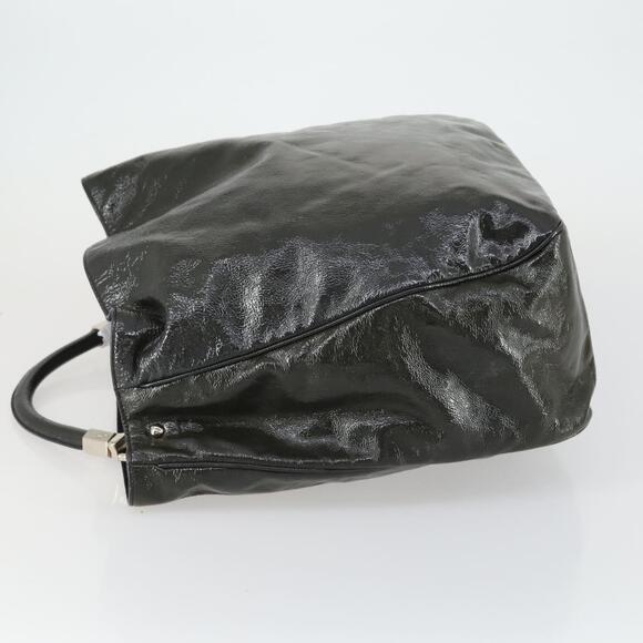 SAINT LAURENT Shoulder Bag Enamel Khaki Silver Auth bs31200 - Picture 4 of 16